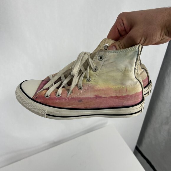 Converse Chuck Taylor 8 All Star High Top Sneaker Sunset Watercolor Pink 551629C - Picture 7 of 16